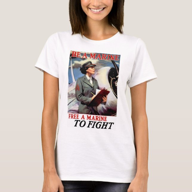 T-shirt Soyez une marine - libérez une marine pour (Devant)