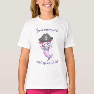 T-shirt Soyez Une Sirène Et Faites Des Vagues // Dessin De