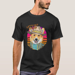 T-shirt Soyons Étrange Hipster Welsh Corgi avec Casquette 