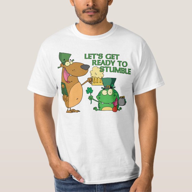 T-shirt Soyons prêts pour trébucher (Devant)