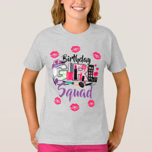 T-shirt Spa maquillage Squad Anniversaire fille