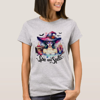 T-shirt "Spa & Spells" Witchy Relaxation Tee