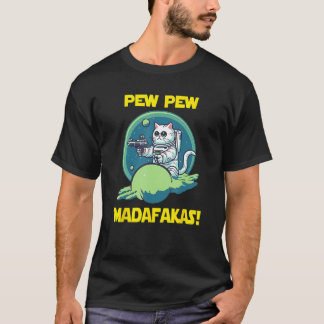 T-shirt Space Astronaut Pew Madafakas Himalayan Cat