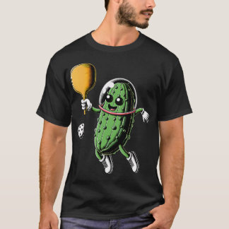 T-shirt Space Astronaut Pickle Playing Pickleball Pickle B