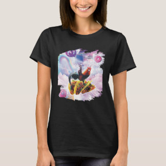 T-shirt Space Cat équitation poulet Unicorn Taco & Donut