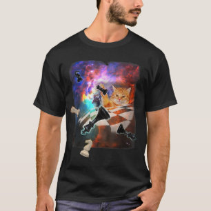 T-shirt Space Cat Galaxy Chess Board Set Pièces Lagoon Neb