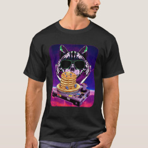 T-shirt Space Cat Remix DJ pancake Remix pour galaxie de c