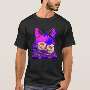 T-shirt Space Cat Remix DJ Sushi Remix pour galaxie de cha