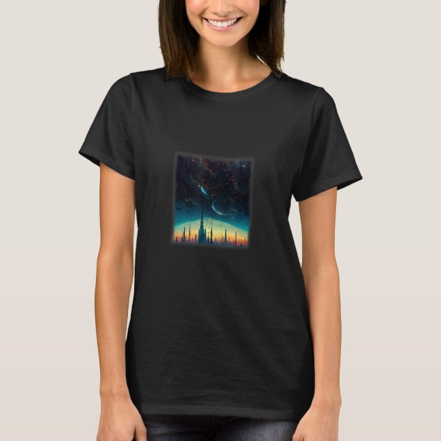 T-shirt Space City Artwork 2 (Devant)