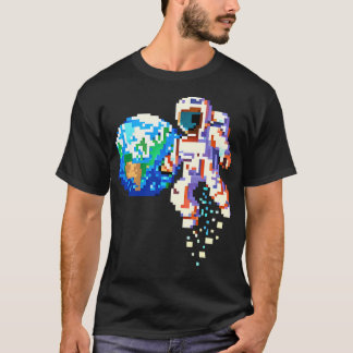 T-shirt Space Explorer - Pixel Art Astronaut