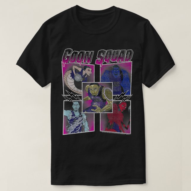 T-shirt Space Jam A New Legacy Group Shot Goon Squad Bo Up (Design devant)