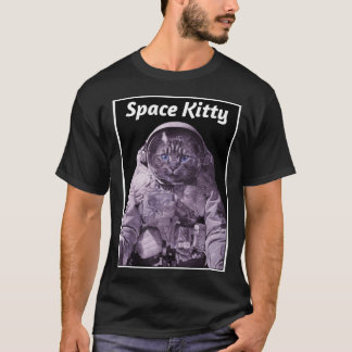 T-shirt Space Kitty Externe Chat Astronaut Galaxie