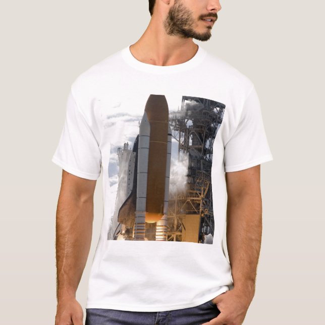 T-shirt Space Shuttle Atlantis lève sur 15 (Devant)