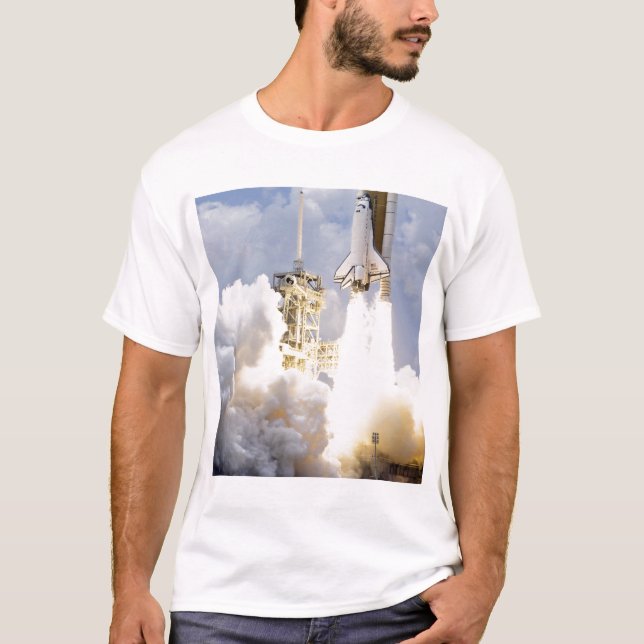 T-shirt Space Shuttle Atlantis se lève (Devant)