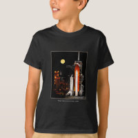 Space Shuttle Discovery et Pleine lune en 2009 Boy
