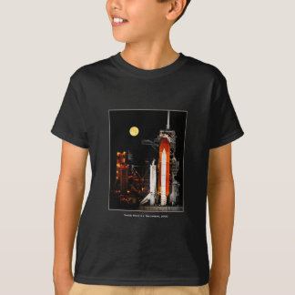 T-shirt Space Shuttle Discovery et Pleine lune en 2009 Boy