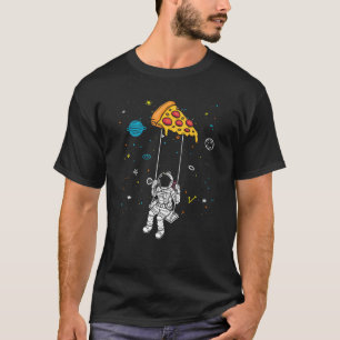 T-shirt Spaceman Pizza Slice Restauration rapide Astronomi