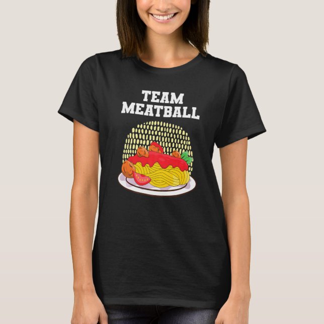T-shirt Spaghetti De Meatball Et Boulettes De Meatball (Devant)