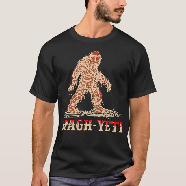 T-shirt Spaghetti Pasta Boulettes de viande Ramen Noodle C (Devant)