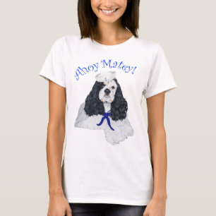 T-shirt Spaniel Cocker Américain Marin