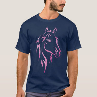 T-shirt Sparkle Horse Imprimer pour Filles Funnyee vintage