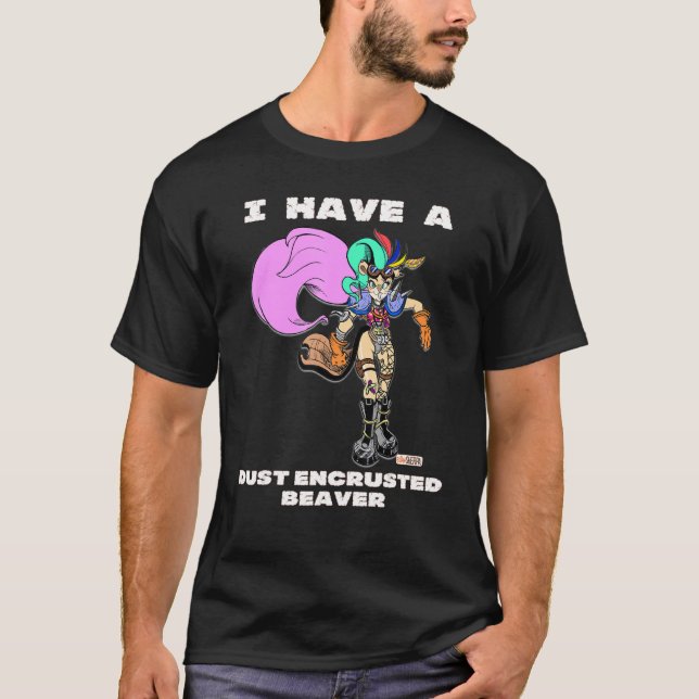 T-shirt Sparklepony le castor Dusty (Devant)