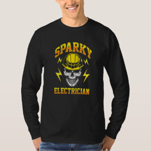 T-shirt Sparky Electrician Electricity Craftsman Lineworke