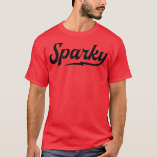 T-shirt Sparky Electrician Funky Lineman Papa Retro Vintag