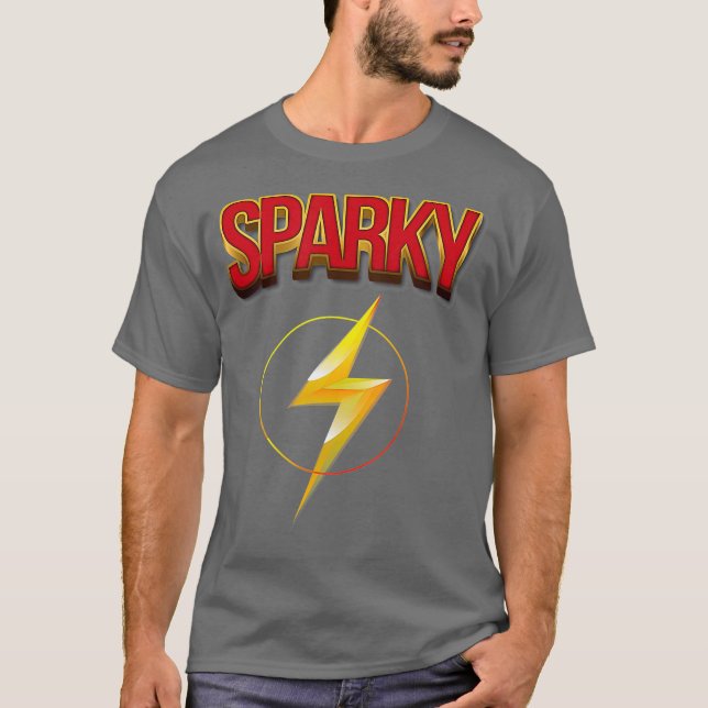 T-shirt Sparky Funny Ingénieur électrique Electricien (Devant)