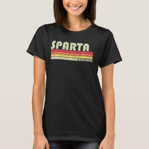 T-shirt Sparta Wi Wisconsin Funny City Accueil Racines Rét