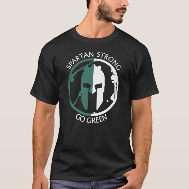 T-shirt Spartan Strong Devenez écolo guerrier spartiate (Devant)