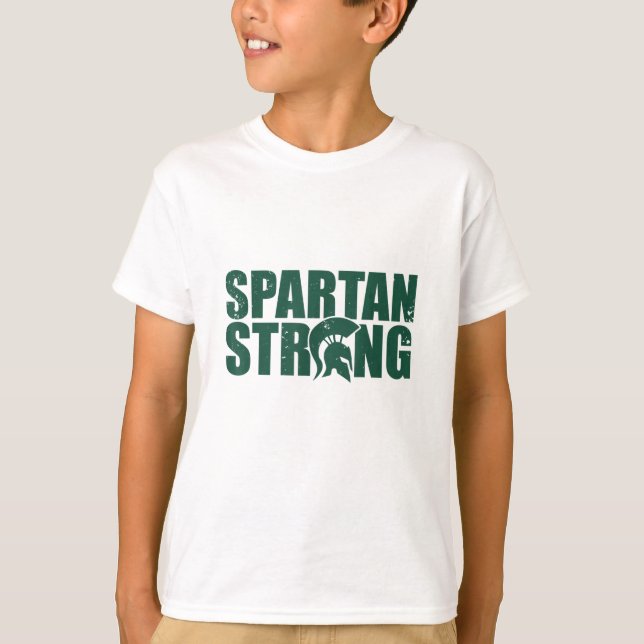 T-shirt Spartan Strong, exercice entraînement gym (Devant)