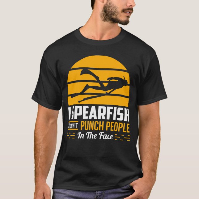 T-shirt Spearfish Gift Diving Eau Plongée sans océan Sch (Devant)