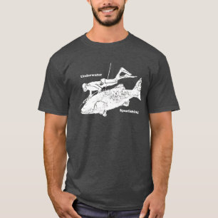 T-shirt Spearfishing sous-marin vintage libèrent le