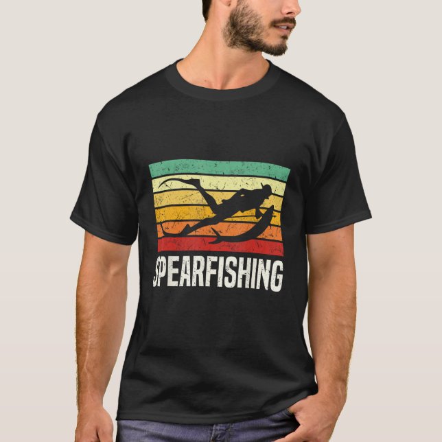 T-shirt Spearfishing Spearfisher (Devant)