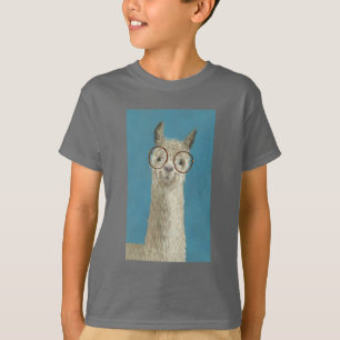T-shirt Spéc. de lama - Lunettes rondes