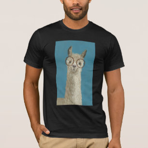 T-shirt Spéc. de lama - Lunettes rondes