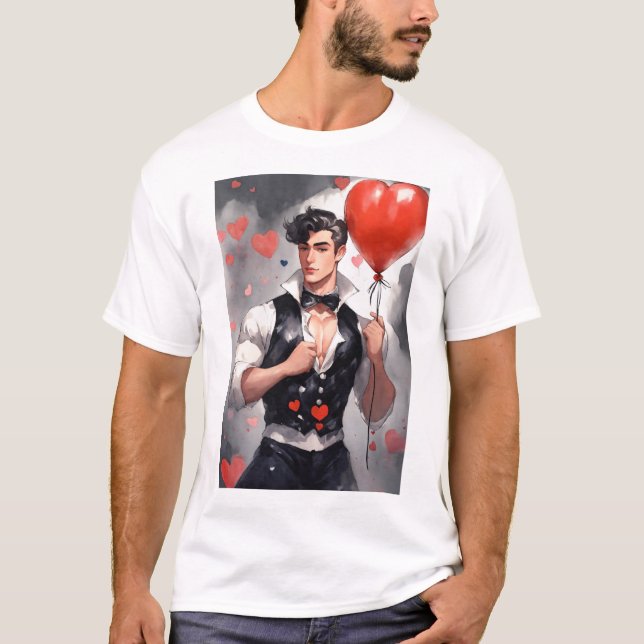 T-shirt spécial de la fête du velentain (Devant)