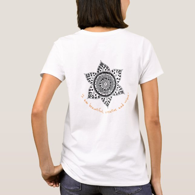 T-shirt spécial Sacral Chakra Mandala pour femmes (Dos)