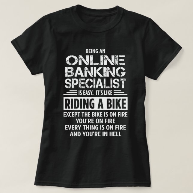 T-shirt Spécialiste bancaire en ligne (Design devant)