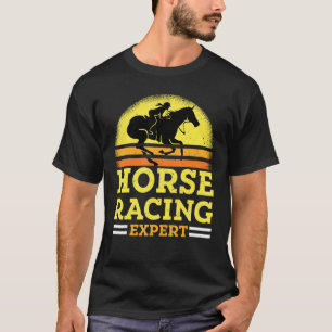 T-shirt Spécialiste de la course de chevaux Jockey Coureur