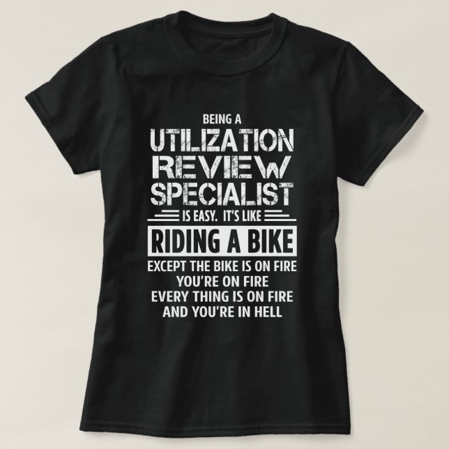 T-shirt Spécialiste de la révision de l'utilisation (Design devant)