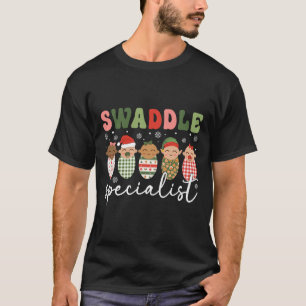T-shirt Spécialiste d'emmaillotage Noël Nicu Infirmière Mè