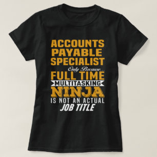 T-shirt Spécialiste des comptes fournisseurs