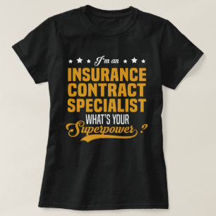 T-shirt Spécialiste des contrats d'assurance