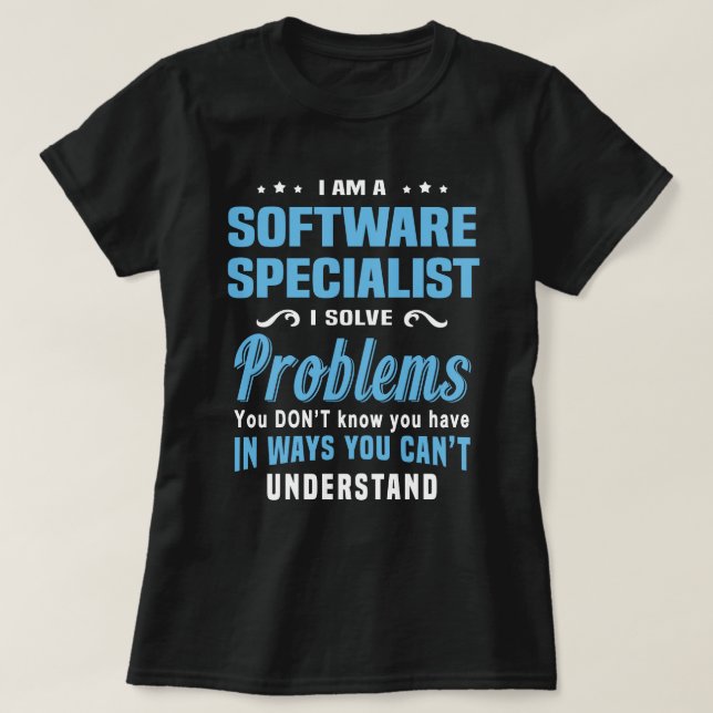 T-shirt Spécialiste du logiciel (Design devant)