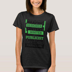 T-shirt Spécialiste du marketing pour Spécialiste du marke