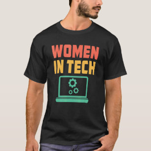 T-shirt Spécialiste du soutien technique féminin en techno