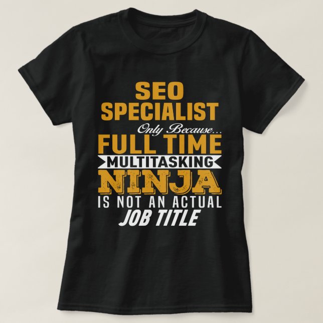 T-shirt Spécialiste SEO (Design devant)