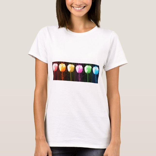 T-shirt Spectacle de fleurs TULIP : Art NAVIN JOSHI CADEAU (Devant)